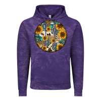 Cloud Purple western pattern circle earrings Vintage Hoodie - Jasminsmagicworld