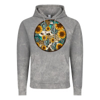 Cloud Rock western pattern circle earrings Vintage Hoodie - Jasminsmagicworld