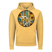 Vintage Mustard western pattern circle earrings Vintage Hoodie - Jasminsmagicworld