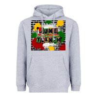 Heather Grey juneteenth free ish since 1865 Heavyweight Hoodie - CowGirlArtShop