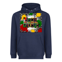 Navy juneteenth free ish since 1865 Heavyweight Hoodie - CowGirlArtShop