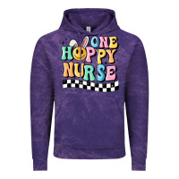Cloud Purple one happy nurse Vintage Hoodie - MaliasSmallBusiness