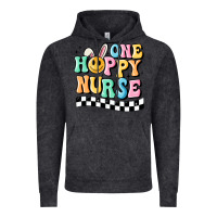 Vintage Black one happy nurse Vintage Hoodie - MaliasSmallBusiness