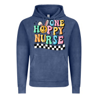 Vintage Denim one happy nurse Vintage Hoodie - MaliasSmallBusiness
