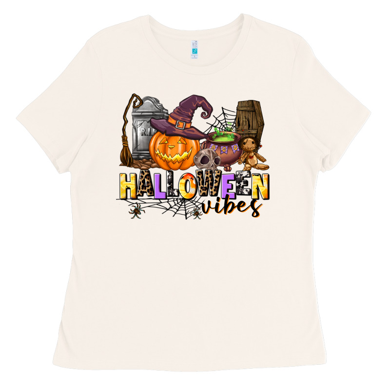 Halloween Vibes Ladies Tee by AdoDesignShop | Teevron
