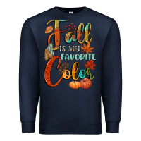 Navy fall is my favorite color Premium Sweatshirt - CowGirlArtShop