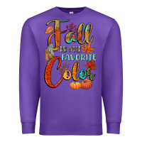 Purple fall is my favorite color Premium Sweatshirt - CowGirlArtShop