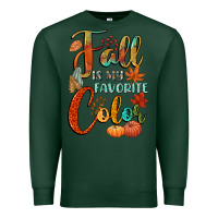 Sports Green fall is my favorite color Premium Sweatshirt - CowGirlArtShop
