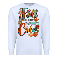 White fall is my favorite color Premium Sweatshirt - CowGirlArtShop