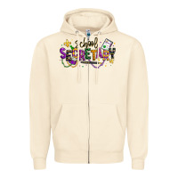 Sandshell mardi gras school secretary Zipper Hoodie - texasbilliewilder