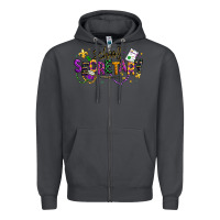 Smoke mardi gras school secretary Zipper Hoodie - texasbilliewilder