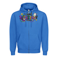 True Royal mardi gras school secretary Zipper Hoodie - texasbilliewilder