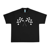 Black race flag Urban Heavy Tee - MaliasSmallBusiness
