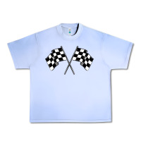 Grape Ice race flag Urban Heavy Tee - MaliasSmallBusiness