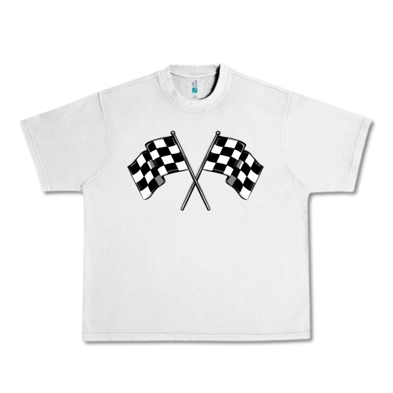 Race Flag Urban Heavy Tee by MaliasSmallBusiness | Teevron