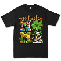 Black one lucky mama Premium Tee - AdoDesignShop