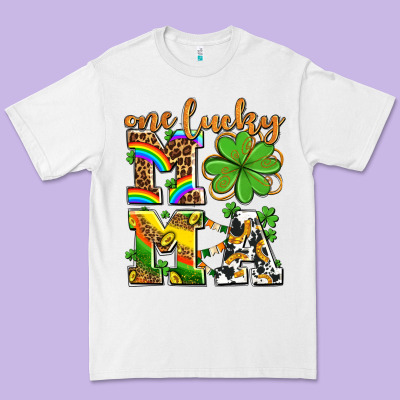 One Lucky Mama Premium Tee Designed By Adodesignshop