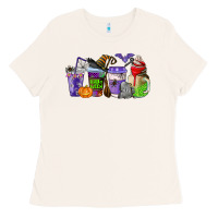 Bone halloween coffee cups Ladies Tee - AdoDesignShop
