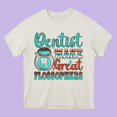 Dentist Make Great Flossophers Heavy Core Tee Designed By Jahusdesignshop