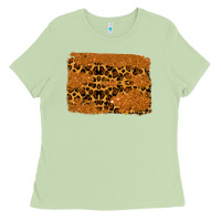 Matcha leopard glitter background Ladies Tee - RanaPortraitStore