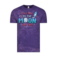 Cloud Purple i love you to the moon and back Vintage Tee - MaliasSmallBusiness