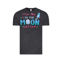 Vintage Black i love you to the moon and back Vintage Tee - MaliasSmallBusiness