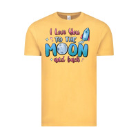 Vintage Mustard i love you to the moon and back Vintage Tee - MaliasSmallBusiness
