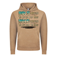 Vintage Coffee holy enough to pray for you hood enough to swing o Vintage Hoodie - MaliasSmallBusiness