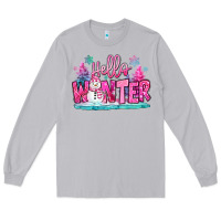 Moon Dust hello winter pink snowman Long Sleeve Tee - MaliasSmallBusiness