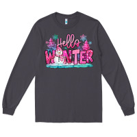 Smoke hello winter pink snowman Long Sleeve Tee - MaliasSmallBusiness