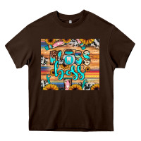 Chocolate Brown floss boss Heavy Core Tee - JahusDesignShop