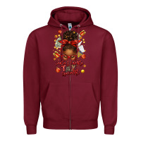 Burgundy santa favorite tax specialist afro messy bun Zipper Hoodie - texasbilliewilder