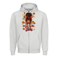 Dove Grey santa favorite tax specialist afro messy bun Zipper Hoodie - texasbilliewilder