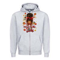 Heather Grey santa favorite tax specialist afro messy bun Zipper Hoodie - texasbilliewilder