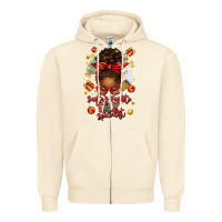 Sandshell santa favorite tax specialist afro messy bun Zipper Hoodie - texasbilliewilder