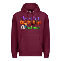 Burgundy this is my scary mom costume Premium Hoodie - CowGirlArtShop