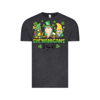 Vintage Black shenanigans squad gnomes st. patricks day Vintage Tee - MaliasSmallBusiness