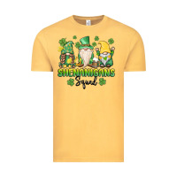 Vintage Mustard shenanigans squad gnomes st. patricks day Vintage Tee - MaliasSmallBusiness