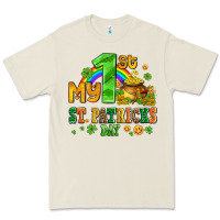 Bone my first st patricks day with coins and shamrocks Premium Tee - AdoDesignShop
