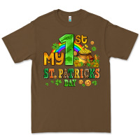 Cacao my first st patricks day with coins and shamrocks Premium Tee - AdoDesignShop