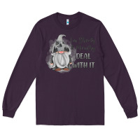 Plum im shorty mouthy deal with it gnome Long Sleeve Tee - MaliasSmallBusiness
