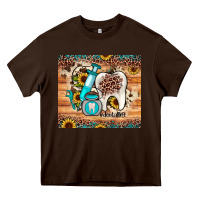 Chocolate Brown dental sunflower Heavy Core Tee - JahusDesignShop