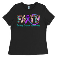 Black faith crohn's disease awareness Ladies Tee - JahusDesignShop