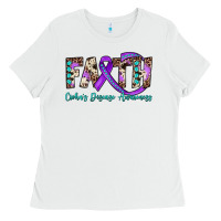 White faith crohn's disease awareness Ladies Tee - JahusDesignShop