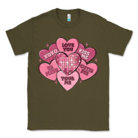 Army Green valentines conversation hearts Classic Tee - MaliasSmallBusiness