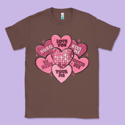 Valentines Conversation Hearts Classic Tee Designed By Maliassmallbusiness