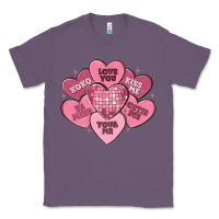 Lavender valentines conversation hearts Classic Tee - MaliasSmallBusiness