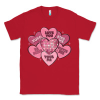 Red valentines conversation hearts Classic Tee - MaliasSmallBusiness