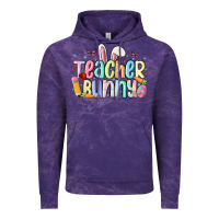 Cloud Purple teacher bunny Vintage Hoodie - MaliasSmallBusiness