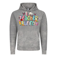 Cloud Rock teacher bunny Vintage Hoodie - MaliasSmallBusiness